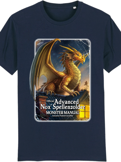T-Shirt - Navy Blue - DnD Golden Dragon